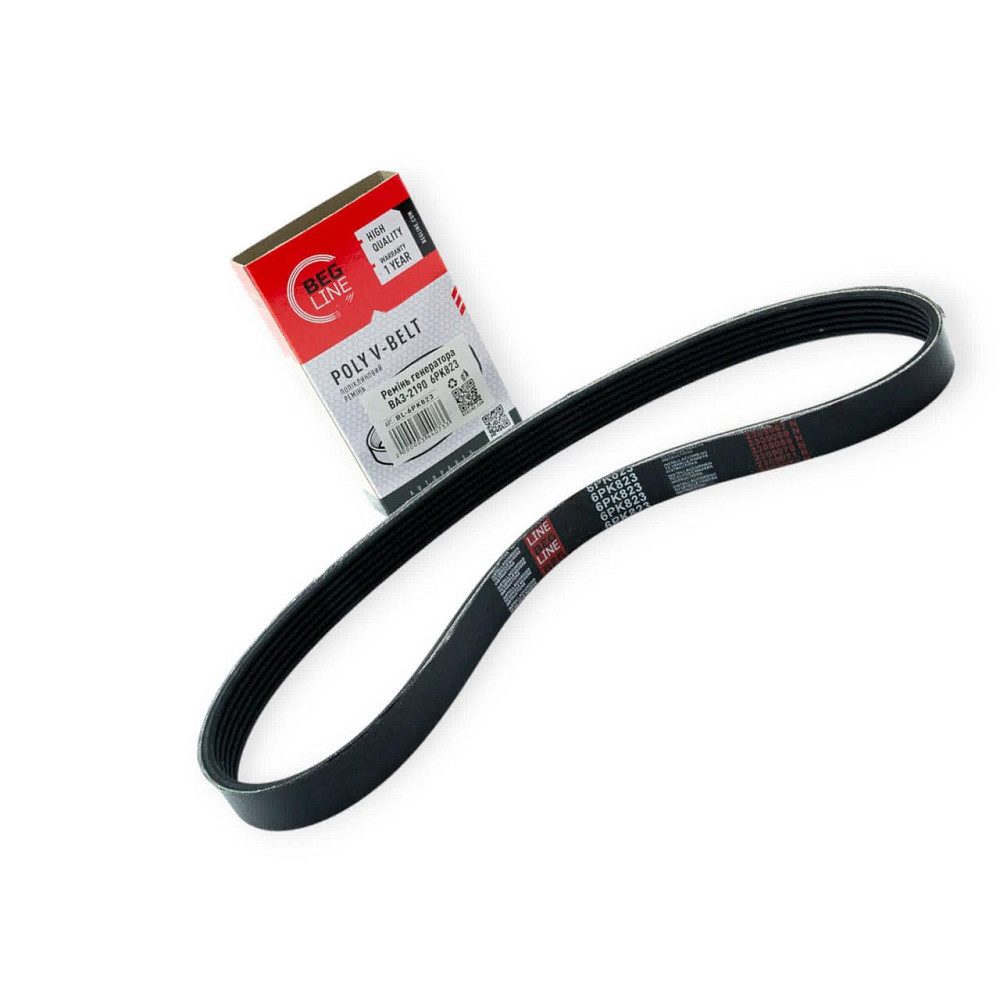 Ремінь струмковий 2190-Гранта 6РК823 () генератора Мукачево - фото 1