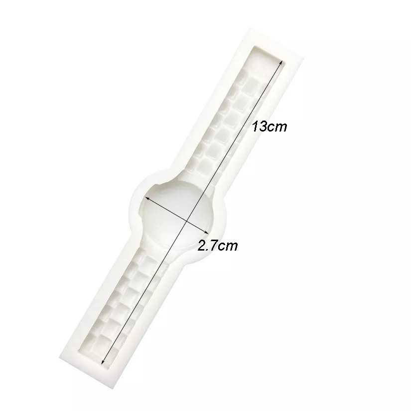 Молд силиконовый Часы 130 на 27 мм серый Киев - изображение 4