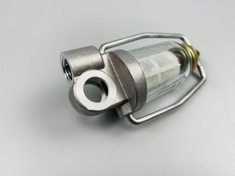 Фільтр універсальний багаторазовий скляна колба кріплення М14х1.5 мідна сітка нержавіюча сталь Мукачево - фото 7