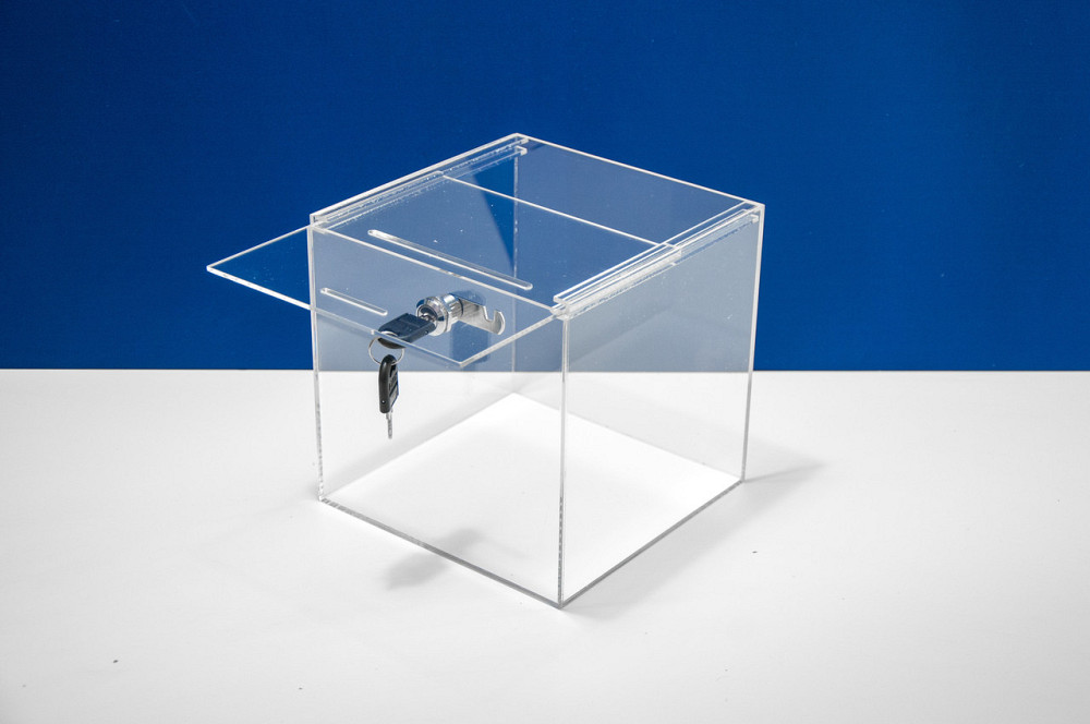 Скринька для пожертвувань EKOSTAR 200х200х200 врізний замок Київ - фото 7