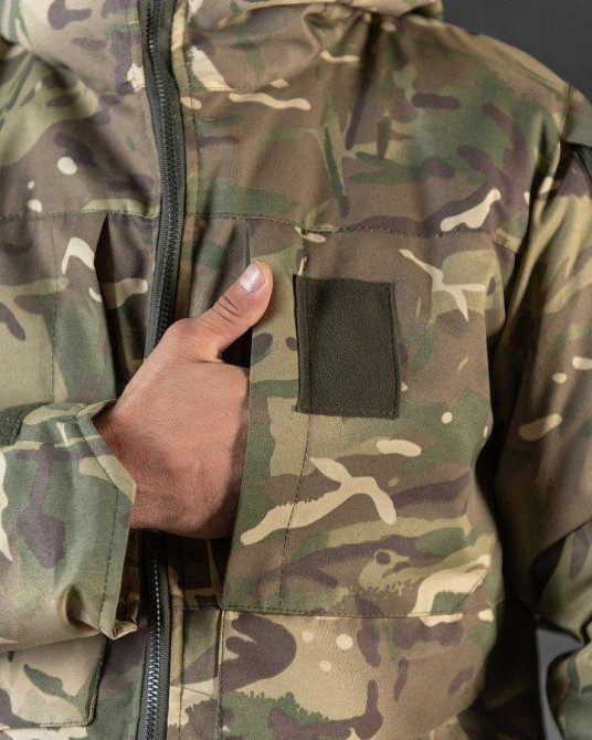 Чоловіча тактична куртка піксель військова зимова армійська куртка з капюшоном з підкладкою Omni-Heat Одеса - фото 9