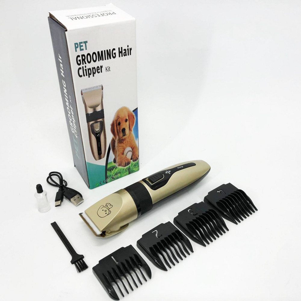 Машинка триммер для стрижки тварин собак / котів на акумуляторі з набором насадок Puppy SP-19 Львів - фото 15