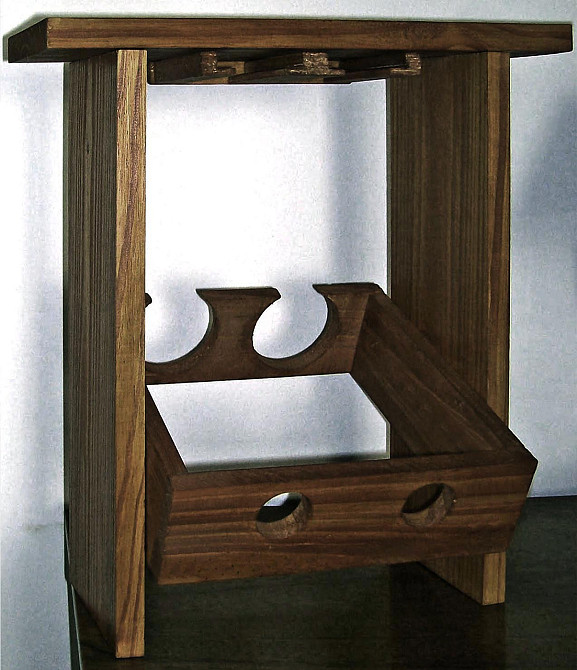 Настільна винна полиця "Удалітра" капучино Миколаїв - фото 1