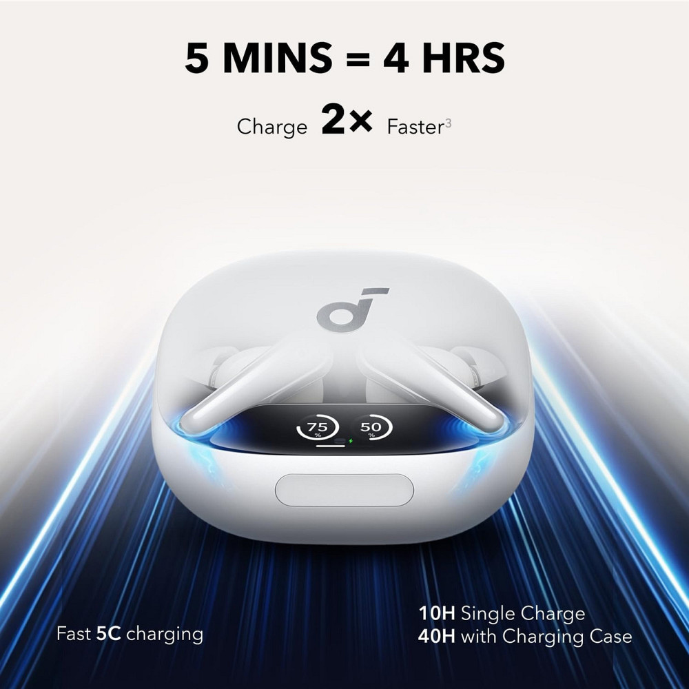 Bluetooth-гарнітура Anker SoundСore Liberty 4 Pro ANC White Matte (A3954G21) ( Білий ) Харків - фото 10