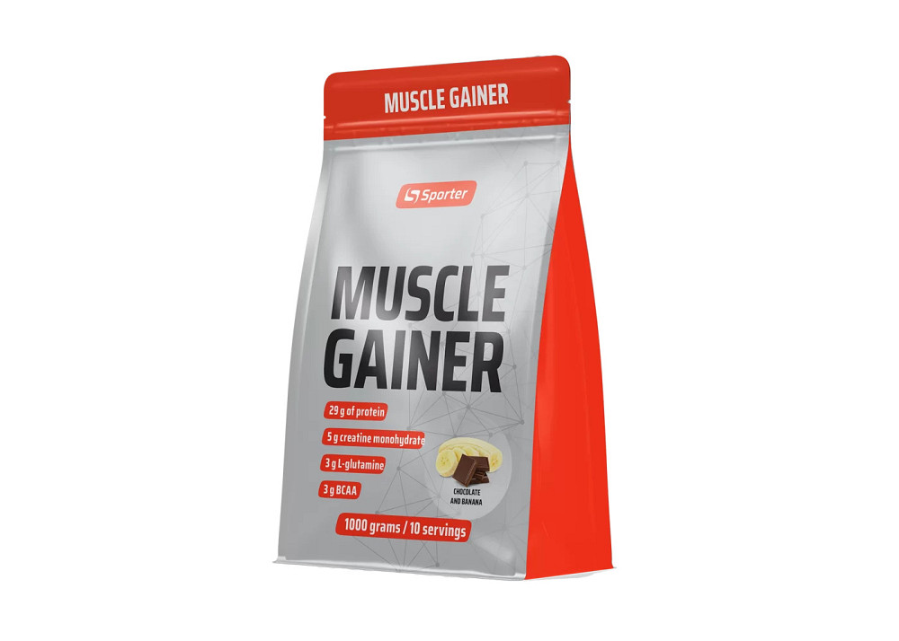 Muscle Gainer 1000g (шоколад з бананом) Луцьк - фото 1