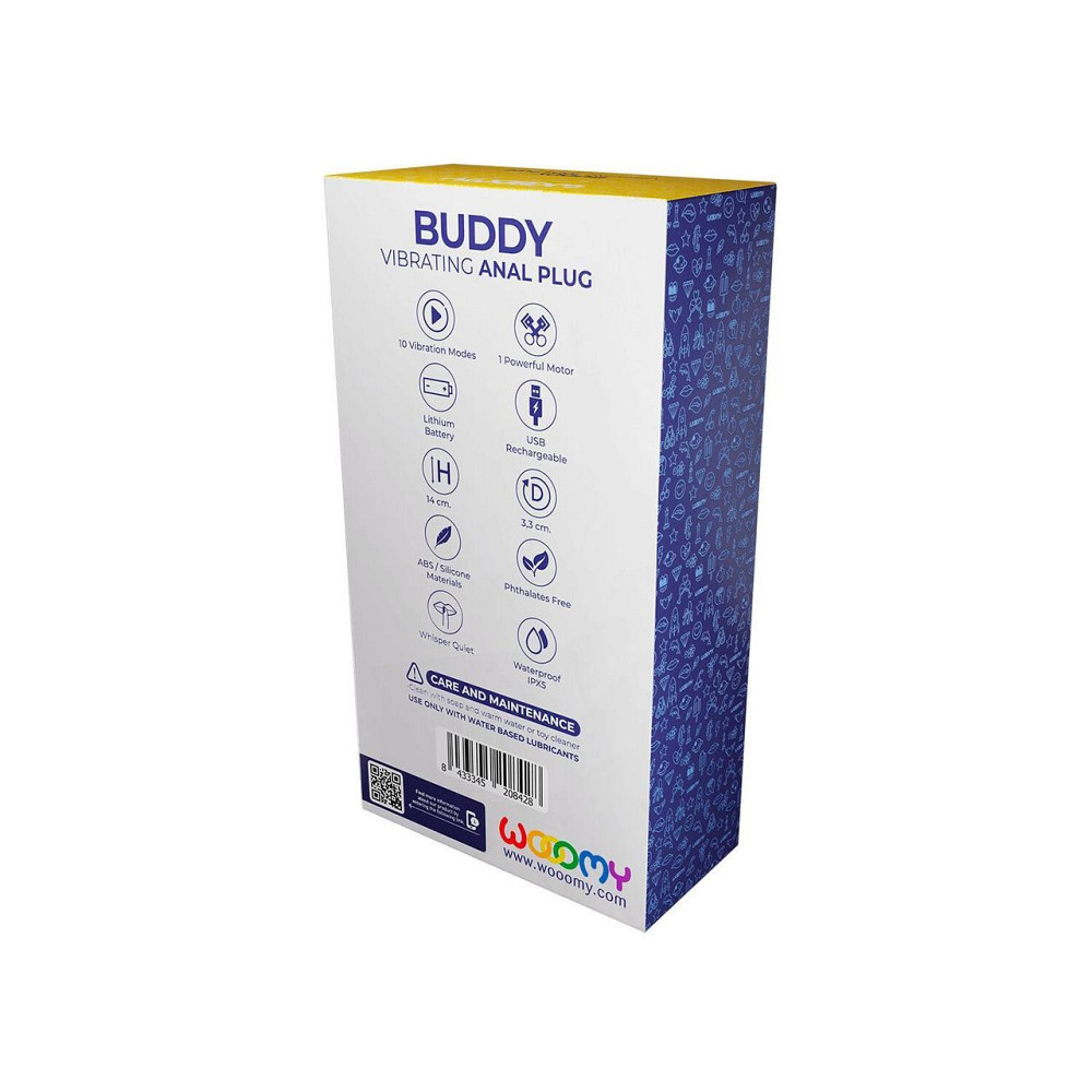 Анальний вібростимулятор Wooomy Buddy Sex Aura Київ - фото 6