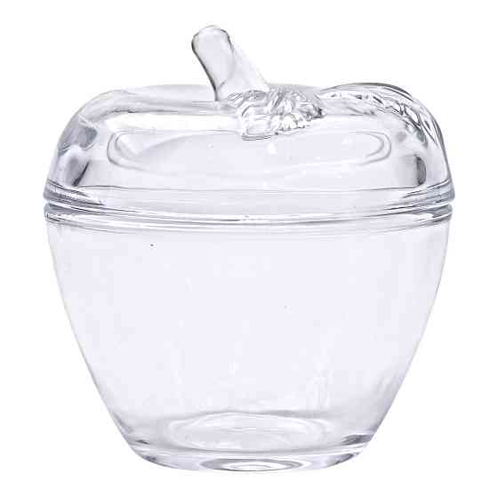 Yiwu Цукерниця з кришкою Ø 9.5 см ваза цукерниця кругла скляна у формі яблука HP-4-101 Київ