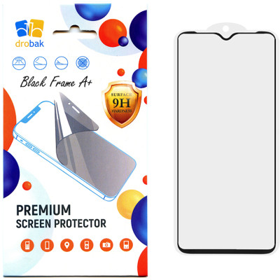 Стекло защитное Drobak Samsung Galaxy A03 Core Black Frame A+ (616155) Винница - изображение 1