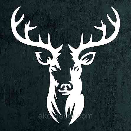 Декоративное настенное Панно «Олень» Декор на стену 90*89 см, Белый Киев