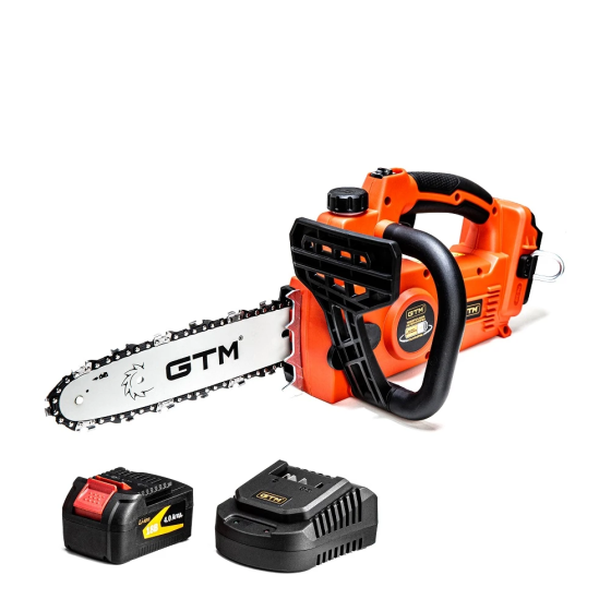 Професійна акумуляторна ланцюгова пила GTM CS18/250BL + з АКБ 18V 4.0Ah і ЗП (3607) Київ