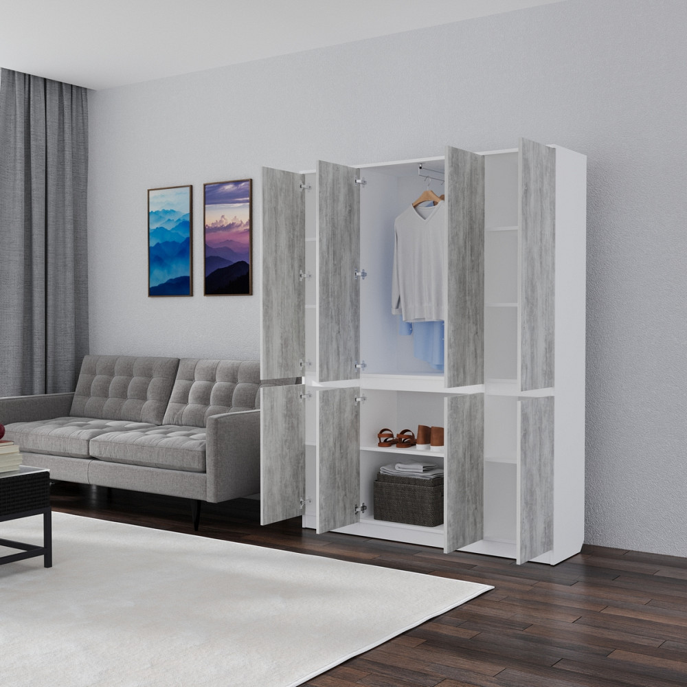 Розпашна шафа Смузі 25 1400 білий/урбан лайт Киев - изображение 2