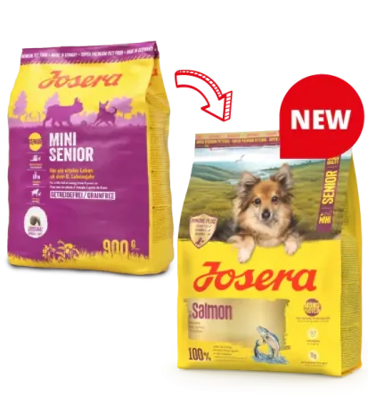 Сухой корм Josera Mini Senior Salmon с лососем для малоактивных собак миниатюрных пород с 8-го года жизни, 3 кг Винница