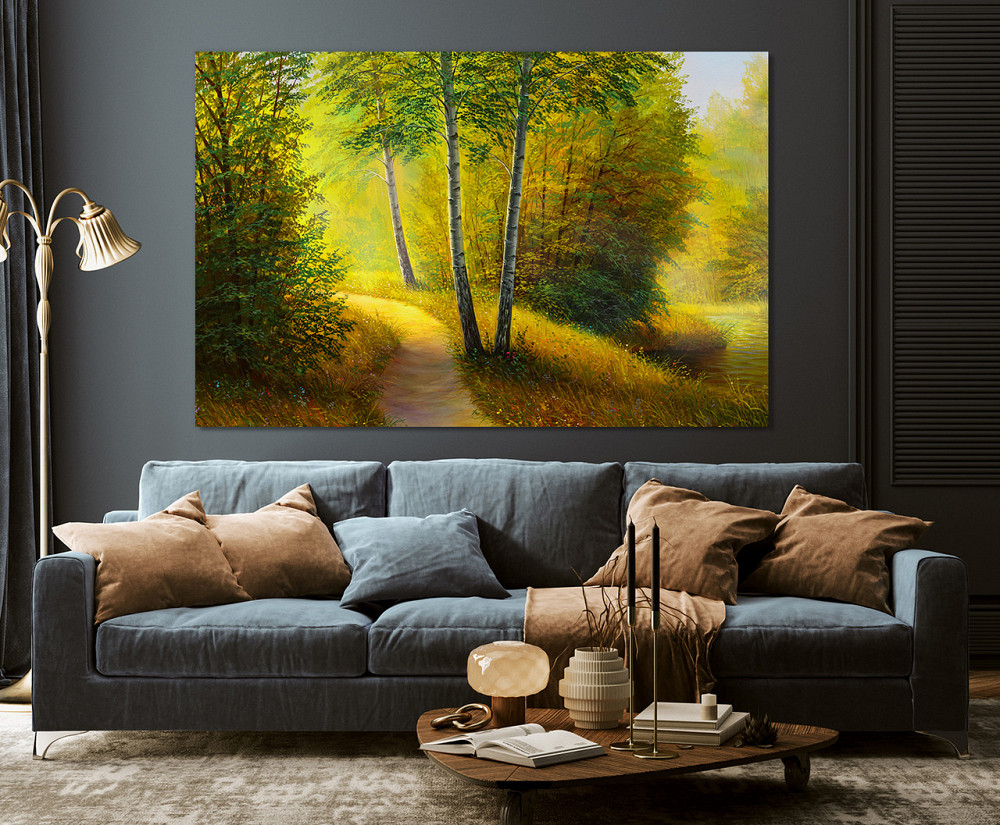 Картина полотно у вітальню / спальню  Природа Ліс   MLP_355 ( 60х30см ) 60x100 см Київ - фото 3
