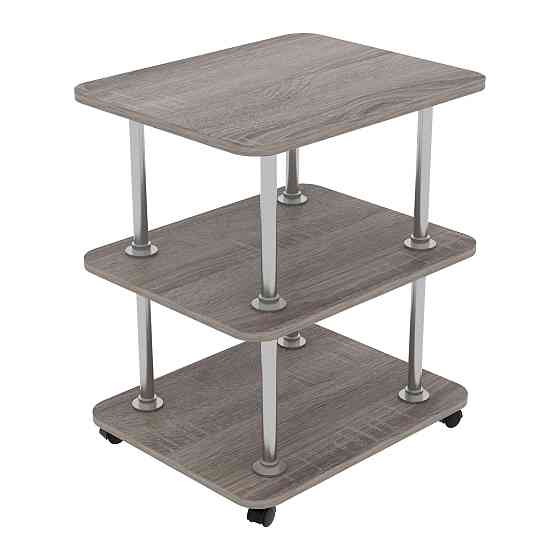 Тумба мобильная ТМ-4, Дуб Сонома Трюфель, 550/450/700 Львов