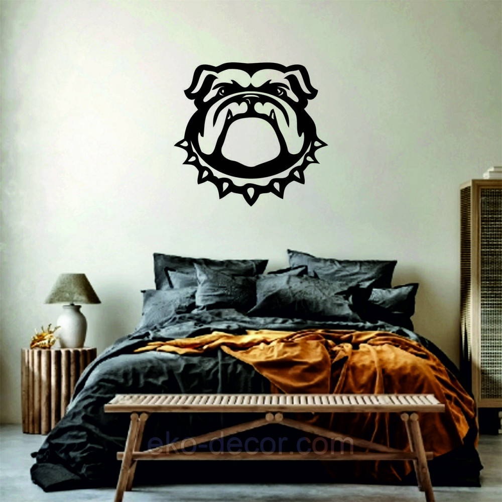 Декоративне настінне Панно «Бульдог», Декор на стіну Київ - фото 4