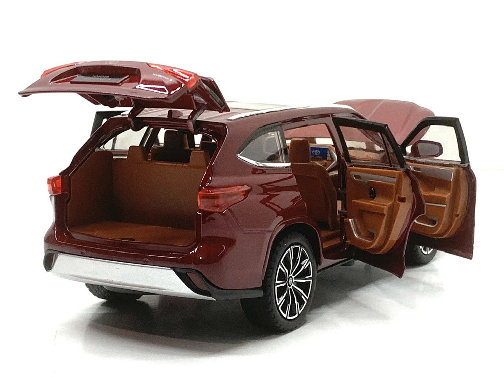 Машина Автосвит Toyota Highlander инерционная открываются двери капот багажник 21см Бордовий (AP-2024) Чернігів - фото 3