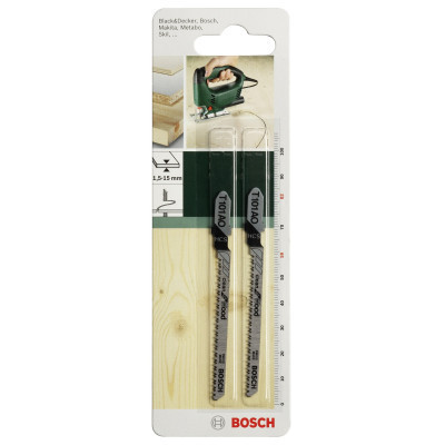 Полотно Bosch по дереву, T 101 AO, 1.4х82мм, 2шт (2.609.256.723) Вінниця - фото 1