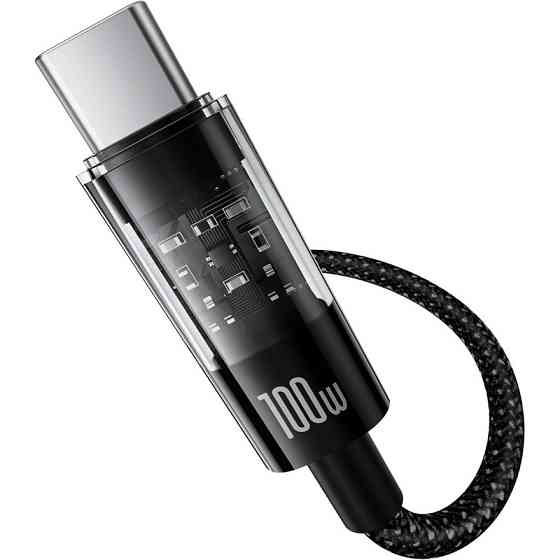 Кабель Baseus Gem Fast-Charging Data Cable USB to USB-C 100W 2m Cluster Black Київ