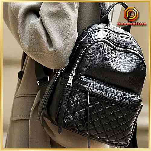 Трендовый женский кожаный рюкзак на каждый день Городской рюкзак из натуральной кожи для девушек TidinBag Киев