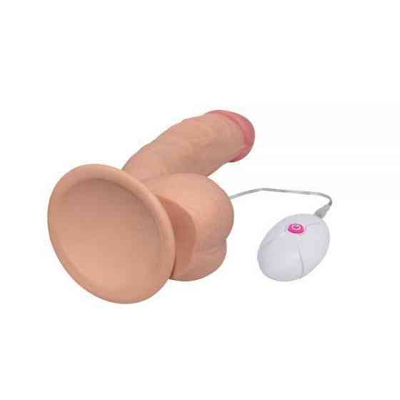 Реалістичний вібратор із виносним пультом керування 7.5" The Ultra Soft Dude, Flesh Vibrating Sex Aura Київ