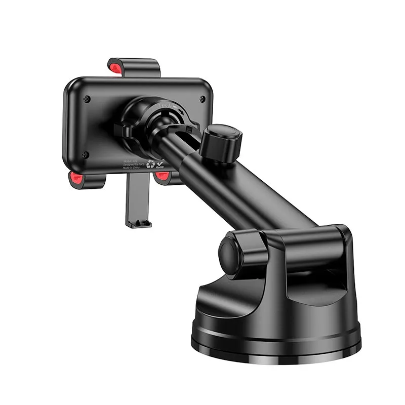Автомобильный держатель для телефона HOCO H22 Dragon automatic clamping car holder(center console) Red Black Одесса - изображение 5