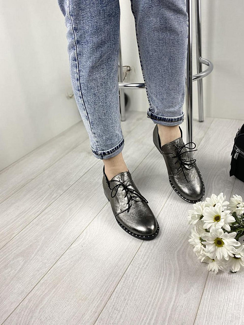 Sothby 's Туфлі жіночі Sothby 's T-586/2 срібні (весна-осінь, шкіра натуральна) (3462) Коломыя - изображение 6