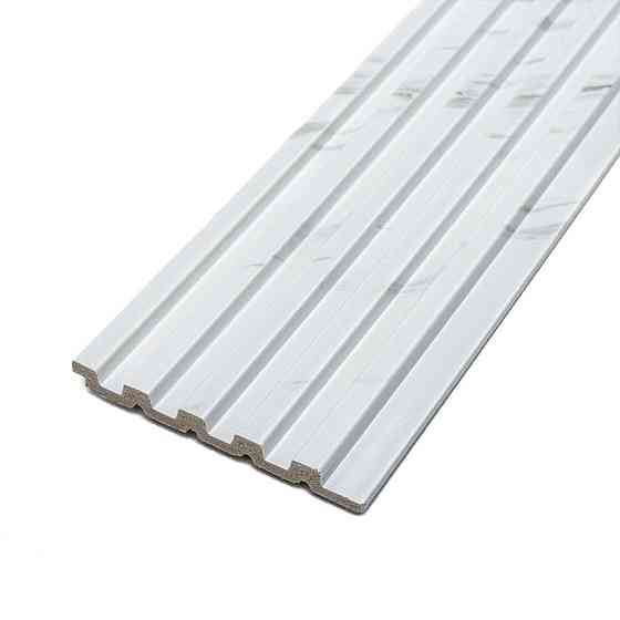 Декоративная рейка белый мрамор Киев