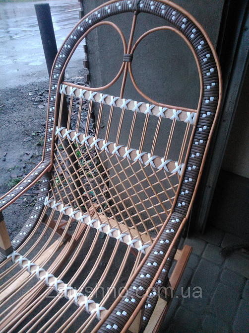 Качалка кресло ротанговое на подарок | кресло-качалка для отдыха садовая для дачи Киев - изображение 4