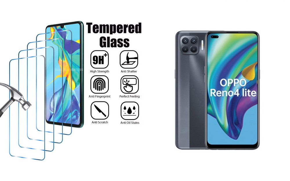 Захисне скло ArmorGlass для Oppo Reno 4 Lite – стійке до подряпин та ударів Київ - фото 1