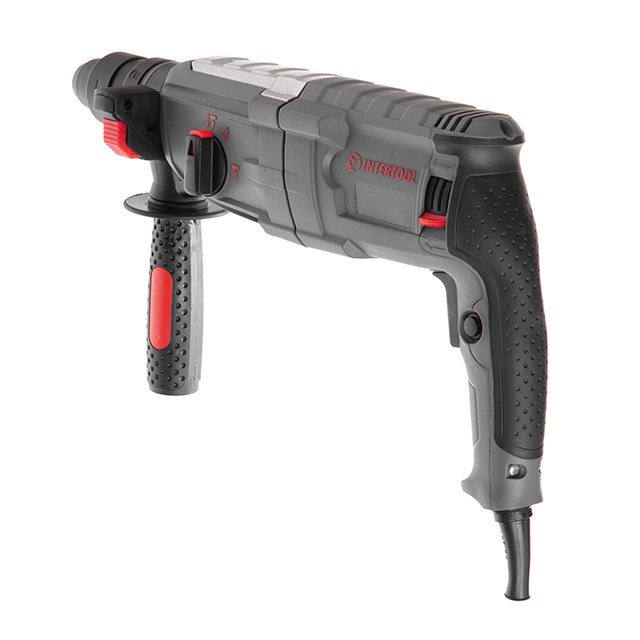 Перфоратор INTERTOOL DT‑0186, 1,0 кВт, 3,5 Дж, 0-1300 об/хв, 0-5100 уд/хв, 3 режими - для буріння і довблення Львів - фото 7