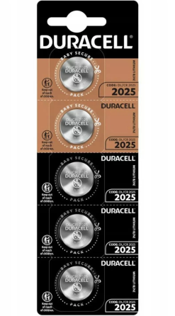 Батарейки-Таблетки Duracell CR2025 / 3V блистер 5шт. Днепр