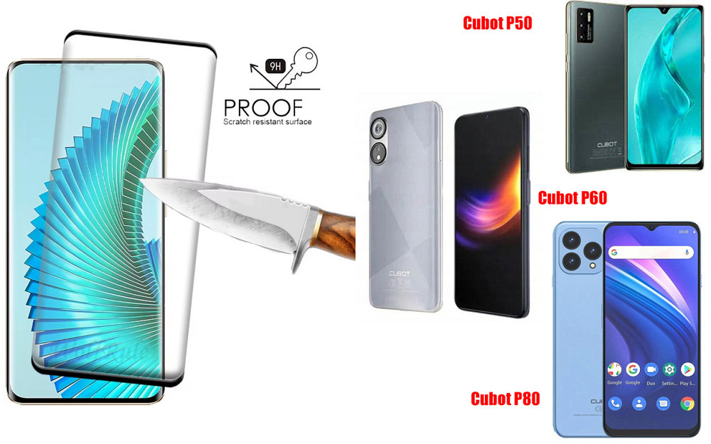 Защитное стекло HyperGlass Pro для Cubot P50, Cubot P60, Cubot P80 – максимальная чувствительность и защита Киев - изображение 1