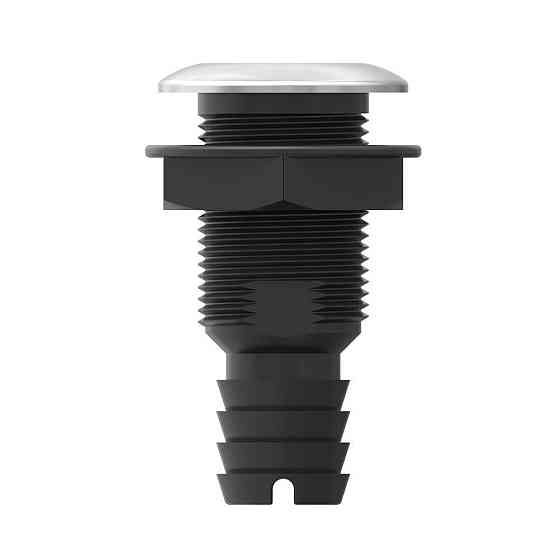 Штуцер зливний SEAFLO 5/8" (16 мм) з обратним клапаном — Нейлон + Нержавіюча сталь (SFTH3) Київ