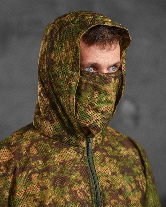 Костюм тактический маскировочный летний сетка варан хищник Одесса - изображение 9