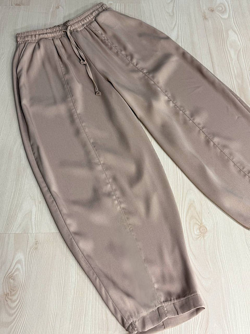 Брюки жіночі Mix Ray 4307 МОМ з резинкою та шнурком на талії, капучино, 2XL Київ - фото 10