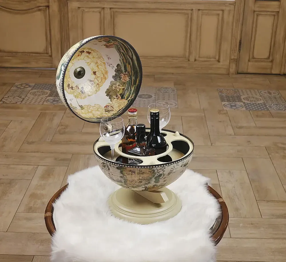 Глобус бар настольный Карта мира белая сфера 33 см Гранд Презент mastersem Киев - изображение 1