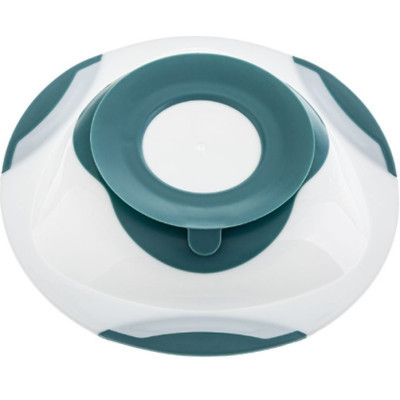 Тарелка детская Akuku на присоске, белый-бирюзовый (A0524) Винница - изображение 3
