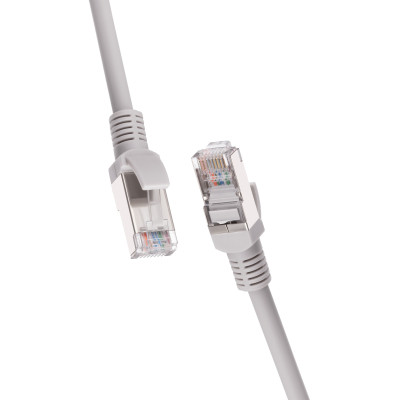 Патч-корд 2м FTP cat.6, CU, 26AWG, 7/0.16, LSZH, grey 2E (2E-PC6CU-FTP2LSZH-GRY) Винница - изображение 4