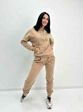 Жіночий утеплений костюм спортивний "WhyNot" оптом I Батал 50-52, Капучіно Київ