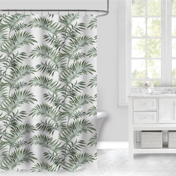 Шторка для ванной и душа 180x180 см водонепроницаемая,штора для душевой и ванной комнаты с крючками, белая Каменец-Подольский