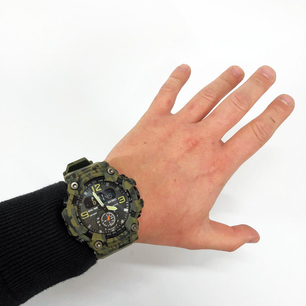 Чоловічий водостійкий кварцовий годинник SKMEI 1965CMGN, Хороший наручний годинник чоловічий JP-38 Львів - фото 7