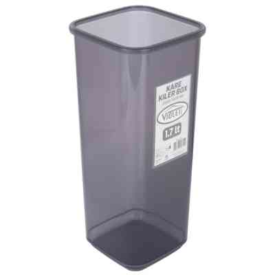 Емкость для сыпучих продуктов Violet House Transparent Black 1.7 л (0311 Transparent Black) Винница