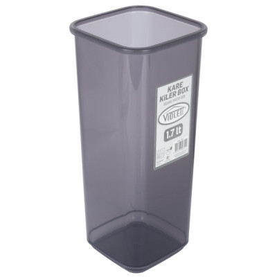 Емкость для сыпучих продуктов Violet House Transparent Black 1.7 л (0311 Transparent Black) Винница - изображение 1