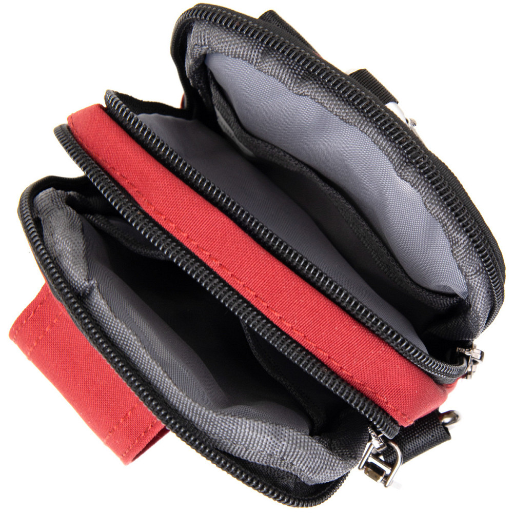 Сумка на пояс нейлон Vintage 20647 Красная Киев - изображение 6