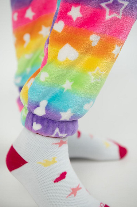 Детская пижама-кигуруми детский и подростковый,Единорог радужный, пижама -  комбинезон домашний на молнии топ Киев - изображение 6