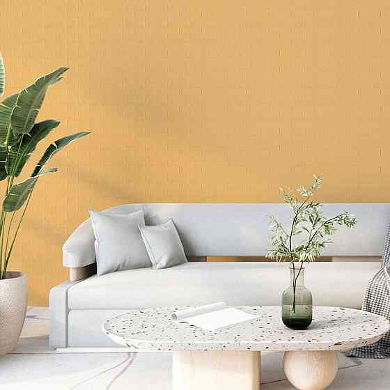 3D панель самоклеющаяся кирпич 700x770x3мм Желто - песочный (009-3) SW-00000229 Киев