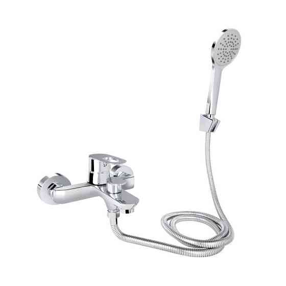 Змішувач для ванни Lidz Latwa 006 з душовим гарнітуром хром Київ