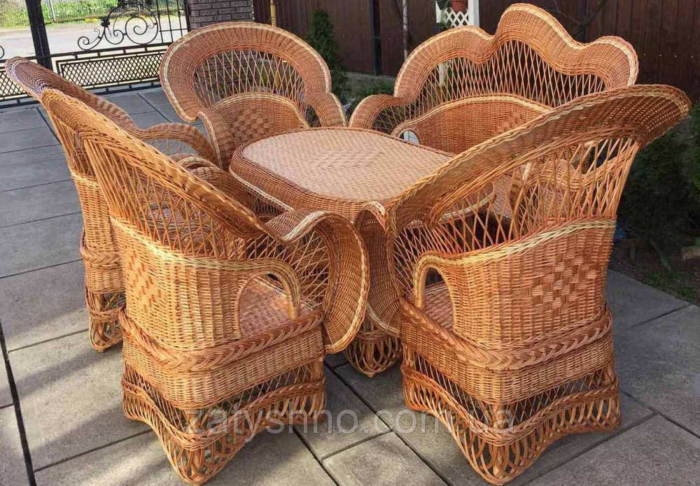 Мебель из лозы с диваном | комплект плетеной мебели со столом | мебель плетеная очень красивая Киев - изображение 5