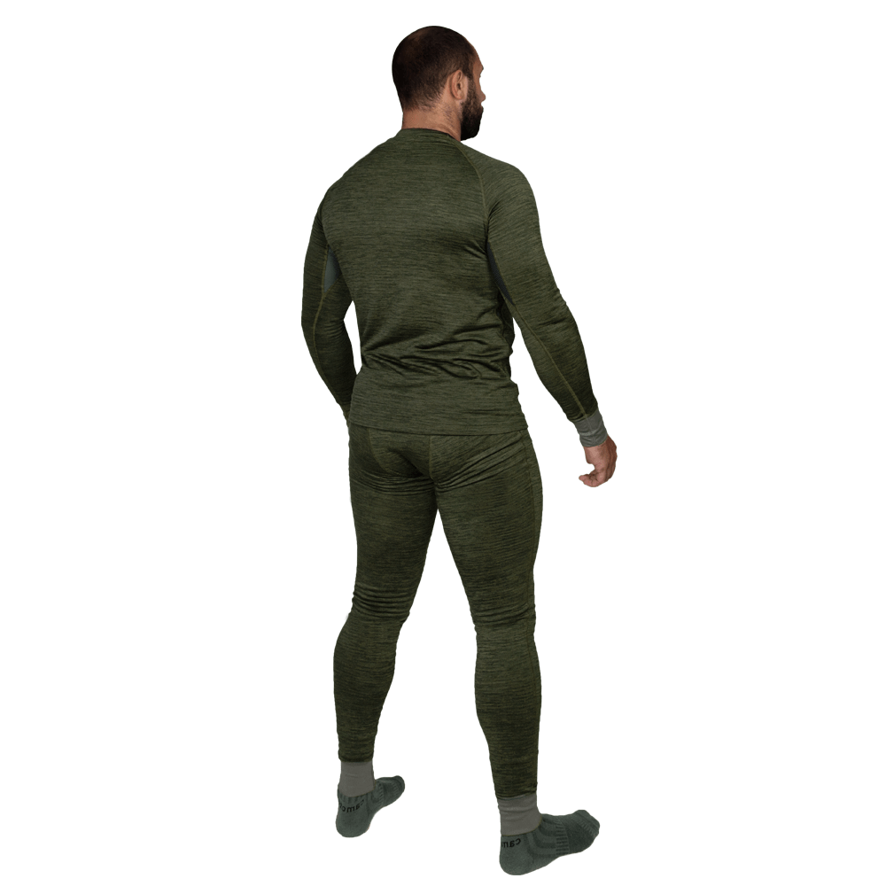 Чоловіча термобілизна (костюм) Polarheat QS Pro 2.0 на флісі (Оливковий меланж) розмір 2XL Вінниця - фото 4