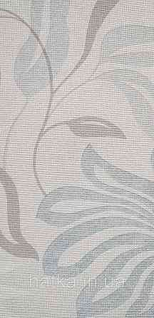 Шпалери вінілові на флізеліні Grandeco Universe метрове листя монстери блакитні коричневі сірі білі Київ